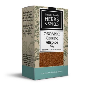 Organic Ground Allspice Infinity Foods 20g Organic Ground Allspice Infinity Foods 20g
