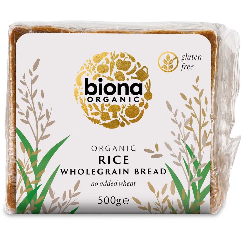 Organic Rice Bread - large Biona 500g Organic Rice Bread - large Biona 500g