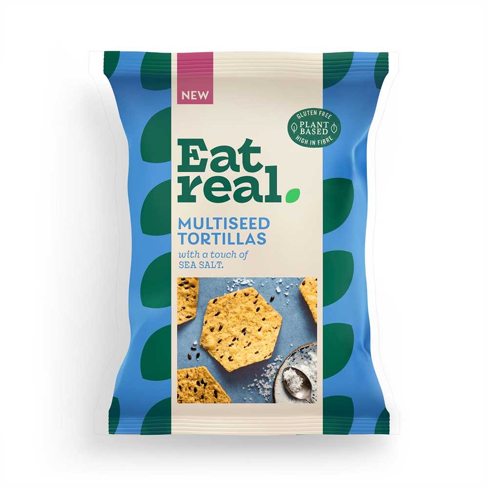 Sea Salt Multiseed Tortillas Eat Real 10x160g