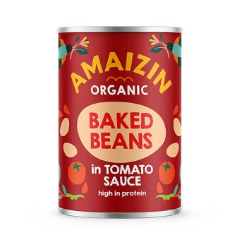 Organic Baked Beans Amaizin 400g