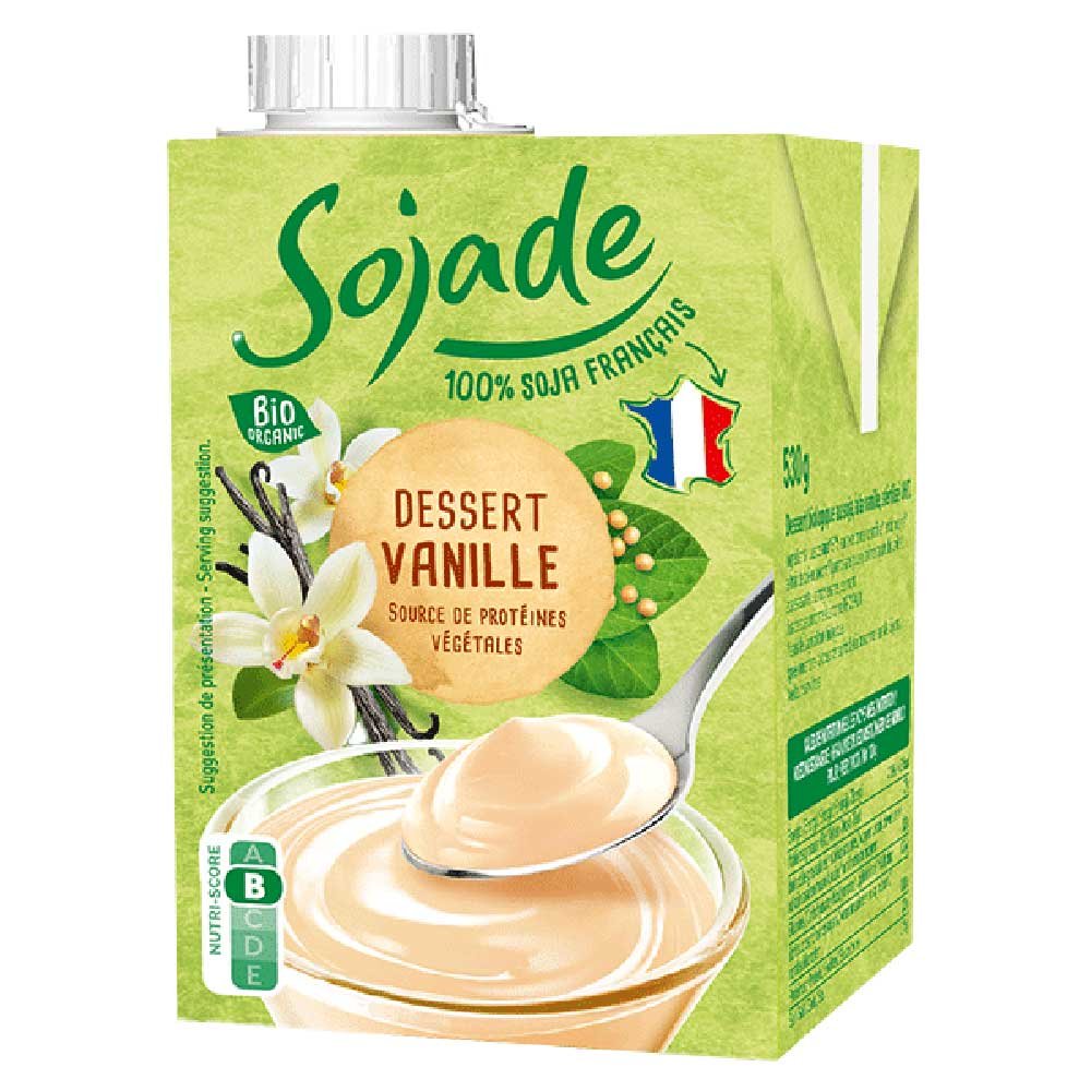 Organic Vanilla Soya Dessert - Custard Sojade 530g Organic Vanilla Soya Dessert - Custard Sojade 530g