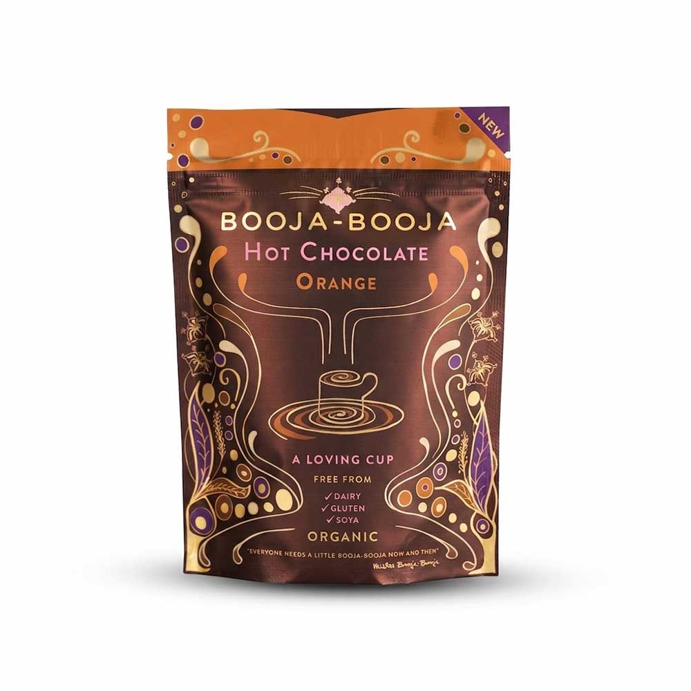 Organic Orange Hot Chocolate - pouch Booja Booja 6x200g