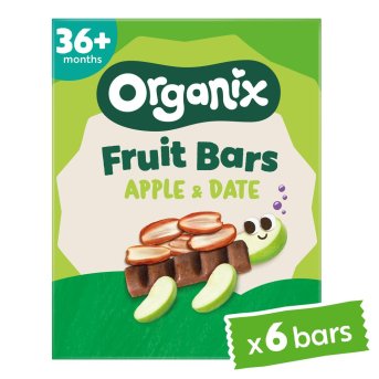 Organic Chunky Apple & Date Fruit Bars Organix 6x6x17g Organic Chunky Apple & Date Fruit Bars Organix 6x6x17g