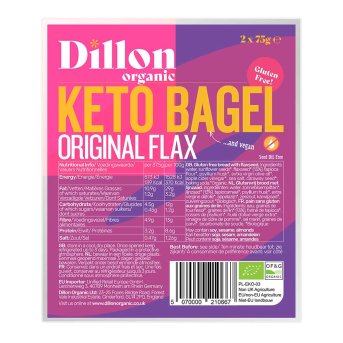 Organic Keto Bagel Original Flax Dillon 6x150g