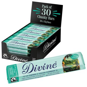Milk Chocolate Salted Caramel - chunky Divine 35g