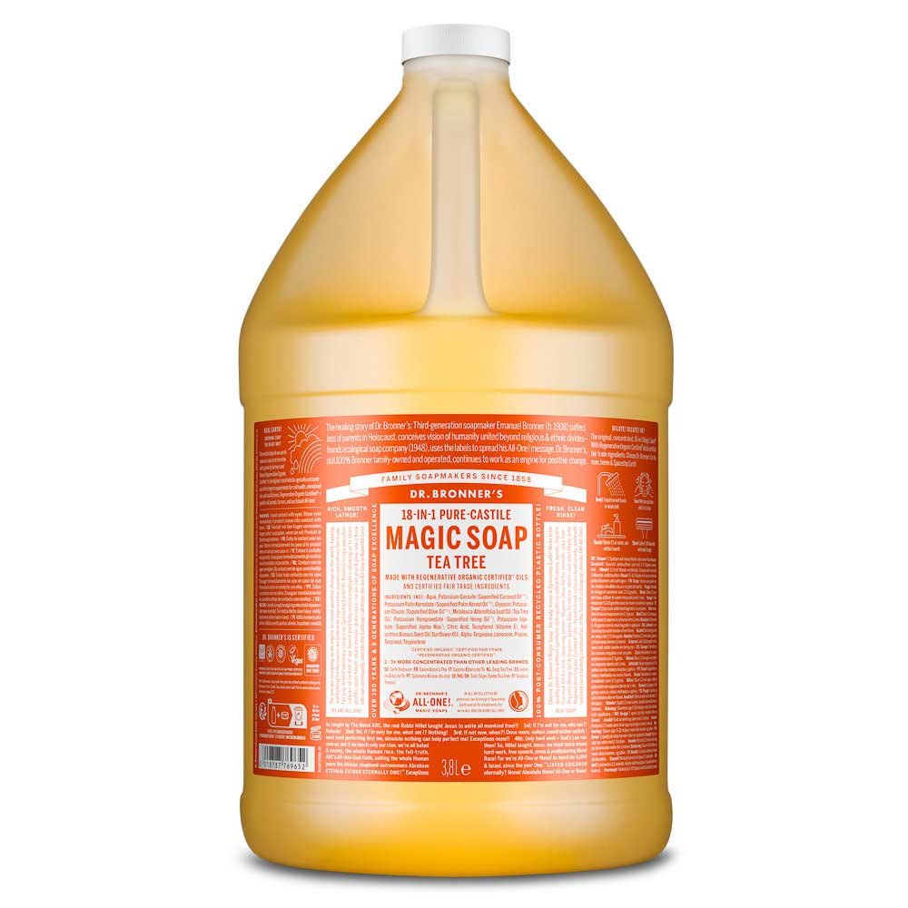 Organic Tea Tree Liquid Soap - single Dr. Bronner 3.79l Organic Tea Tree Liquid Soap - single Dr. Bronner 3.79l