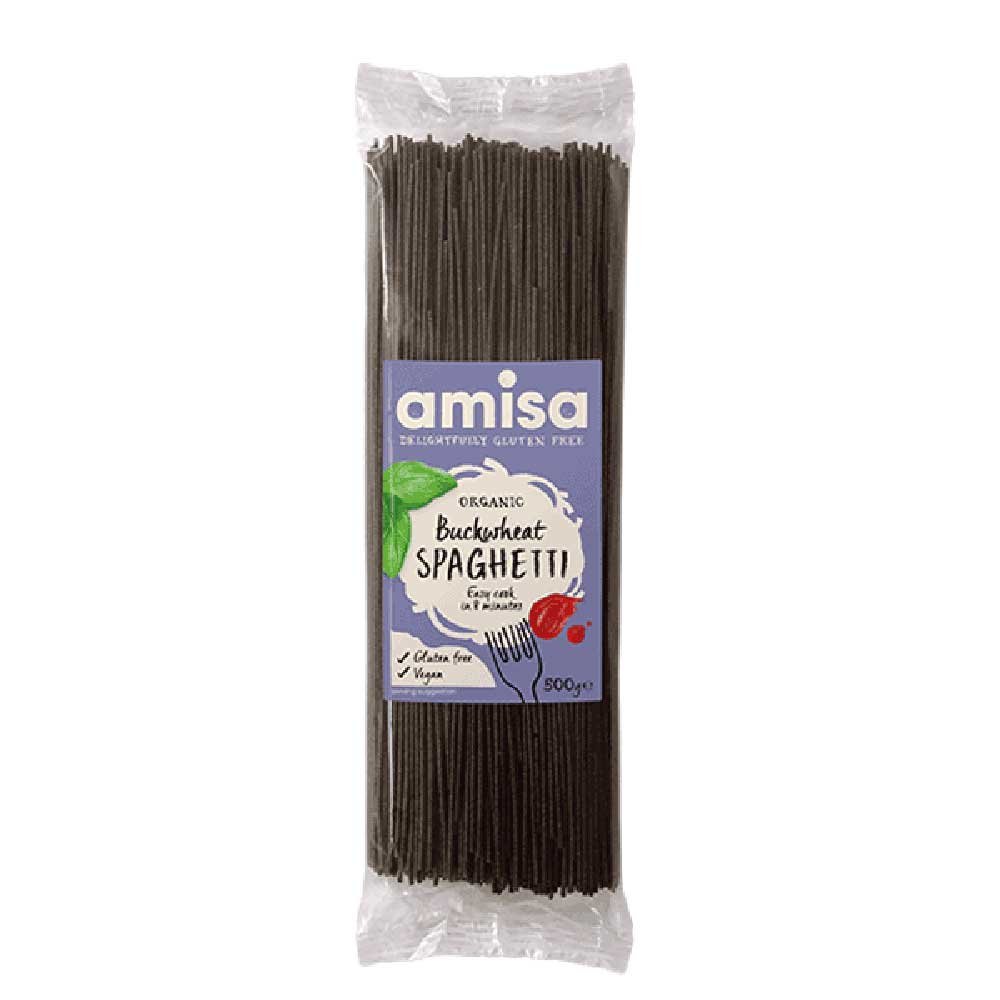 Organic Buckwheat Spaghetti - 100% Amisa 500g Organic Buckwheat Spaghetti - 100% Amisa 500g
