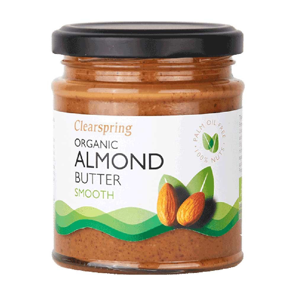 Organic Almond Butter Smooth Clearspring 170g