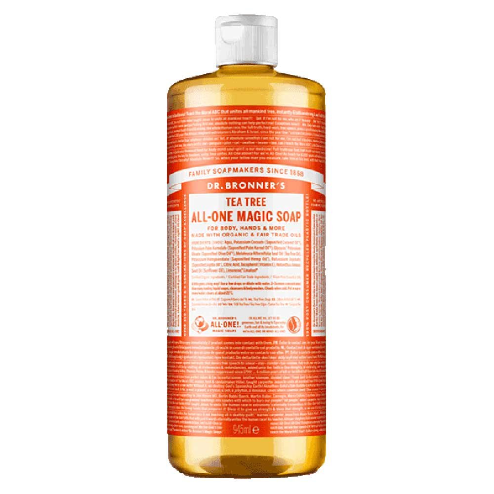 Organic Tea Tree Liquid Soap - single Dr. Bronner 946ml Organic Tea Tree Liquid Soap - single Dr. Bronner 946ml