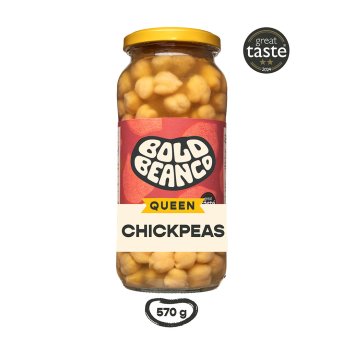 Queen Chickpeas Bold Bean Co 6x570g