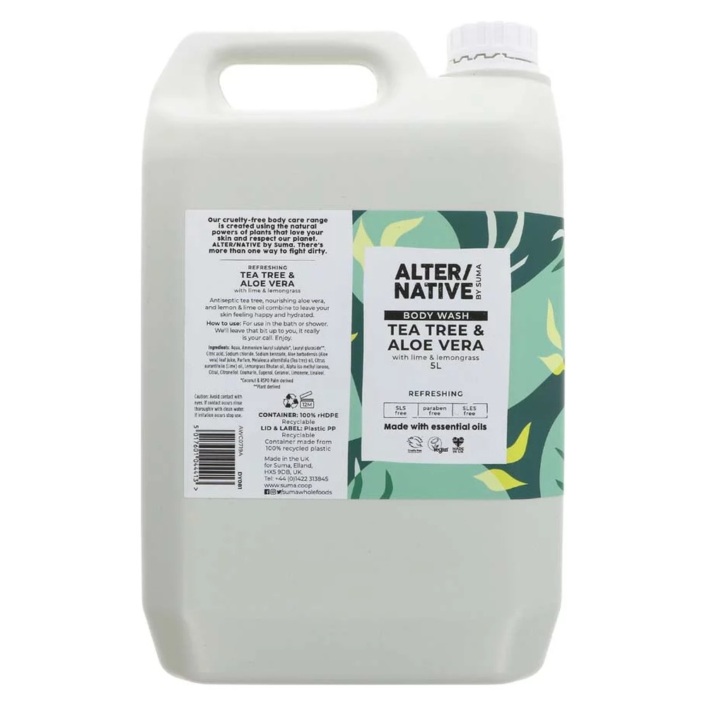 Tea Tree & Aloe Vera Bodywash Alter-Native by Suma 1x5l Tea Tree & Aloe Vera Bodywash Alter-Native by Suma 1x5l