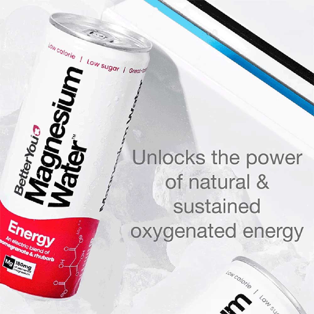 Magnesium Water Energy - pomegranate & rhubarb BetterYou 250