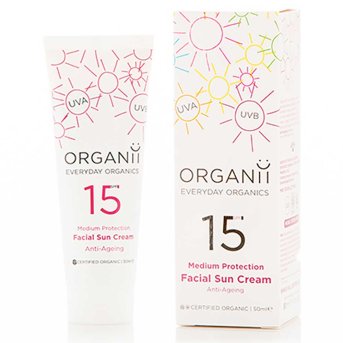 Organic SPF15 Anti Ageing Facial Sun Cream Organii 1x50ml Organic SPF15 Anti Ageing Facial Sun Cream Organii 1x50ml
