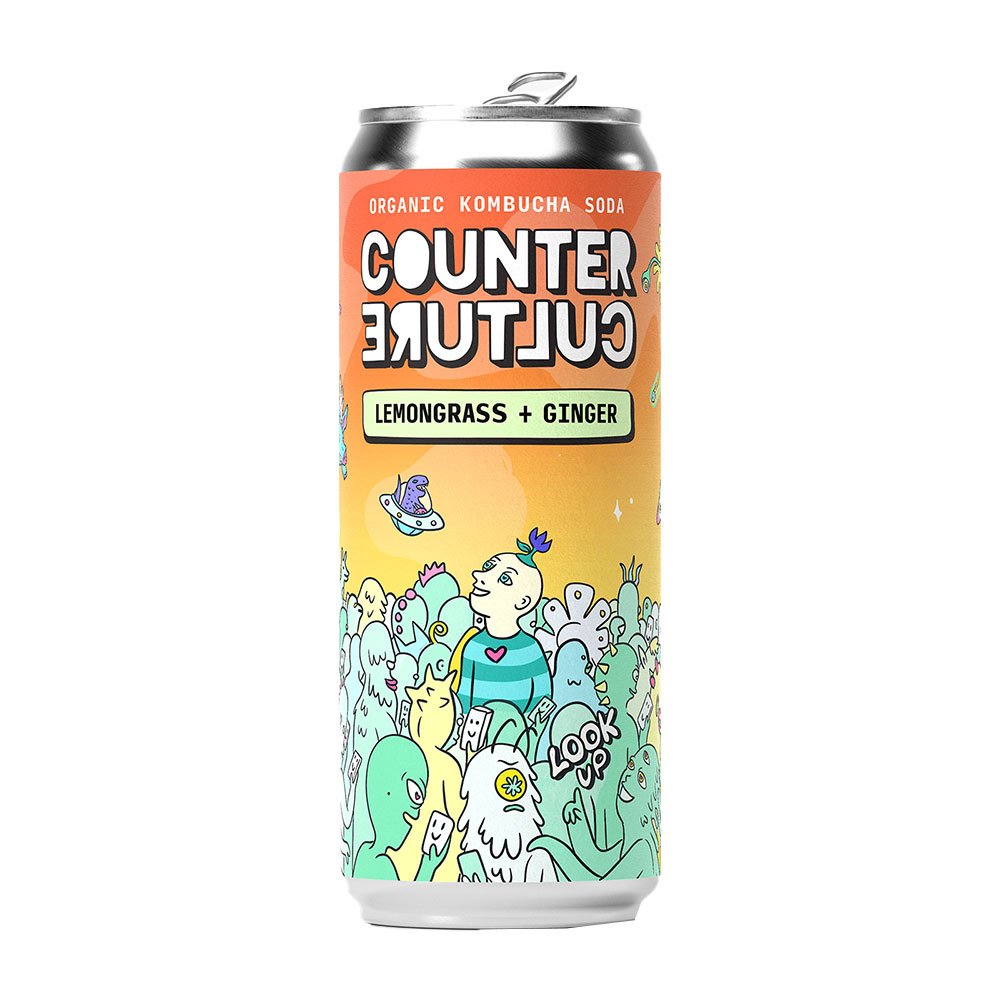 Organic Look Up - Lemongrass + Ginger Counter Culture 330ml