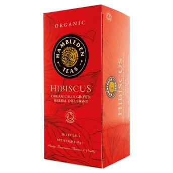 Organic Hibiscus Tea Bags Hambleden 6x20bags