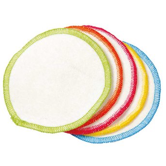 10 washable cotton coloured facial pads in a drawstring bag La Droguerie 1xbag 10 washable cotton coloured facial pads in a drawstring bag La Droguerie 1xbag