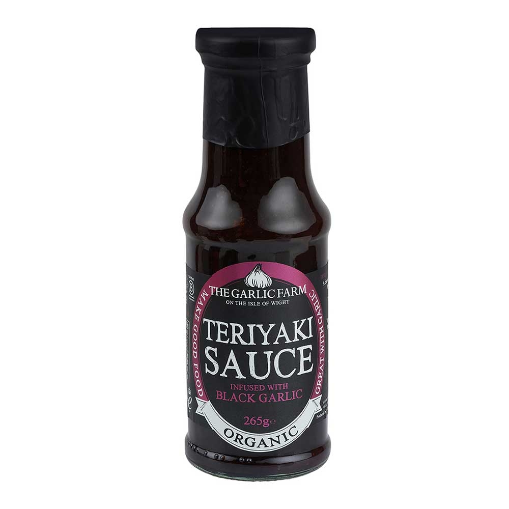 Organic Teriyaki Sauce Infused with Black Garlic The Garlic Farm 6x265g Organic Teriyaki Sauce Infused with Black Garlic The Garlic Farm 6x265g
