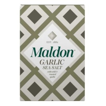 Garlic Sea Salt - carton Maldon 100g