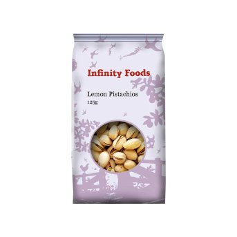 Lemon Pistachios - roasted & salted Infinity Foods 125g Lemon Pistachios - roasted & salted Infinity Foods 125g