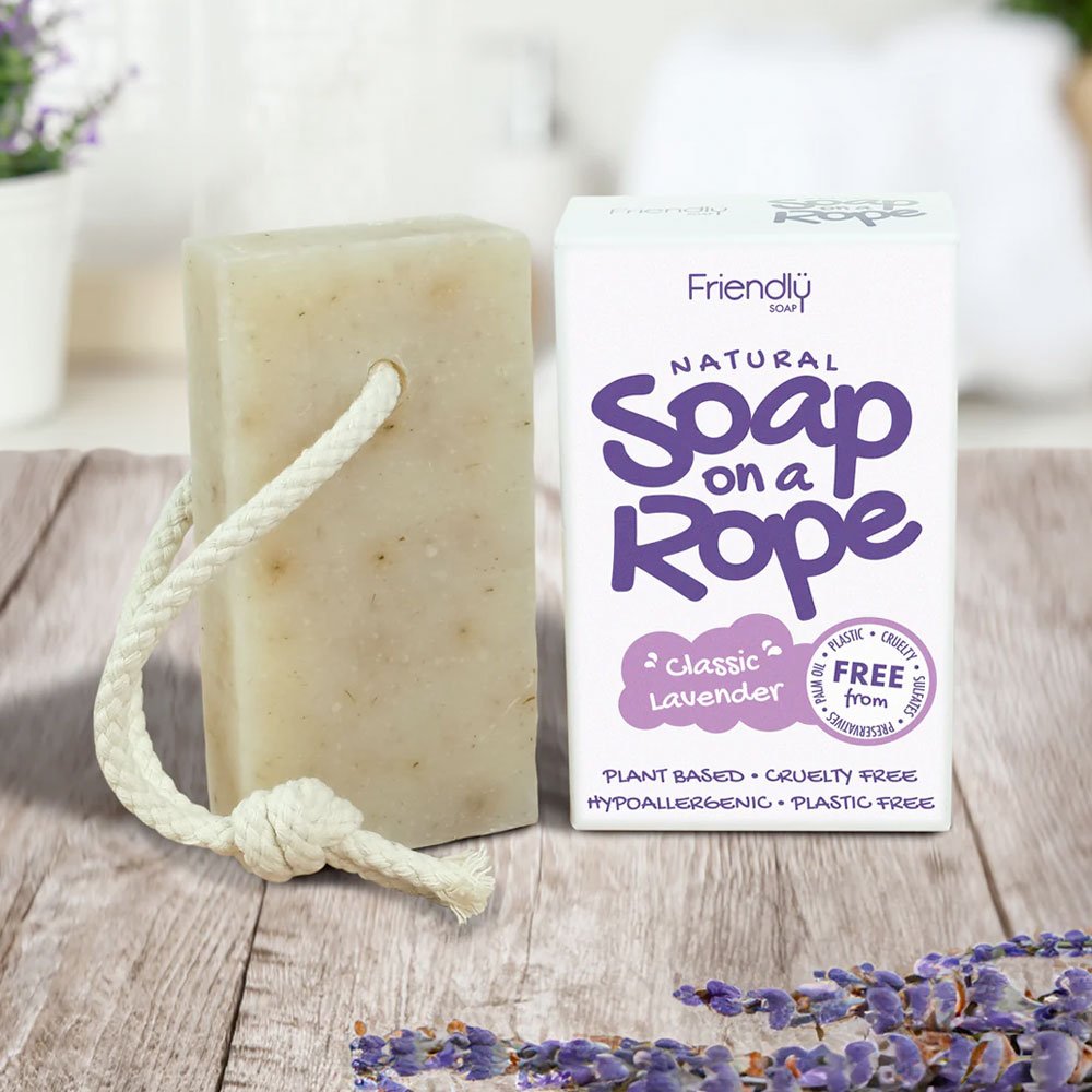 Lavender Soap on a Rope Friendly Soap 125g