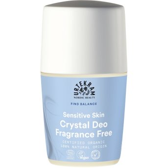Organic Crystal Deodorant - Sensitive Skin - Fragrance Free - roll-on Urtekram 6x50ml