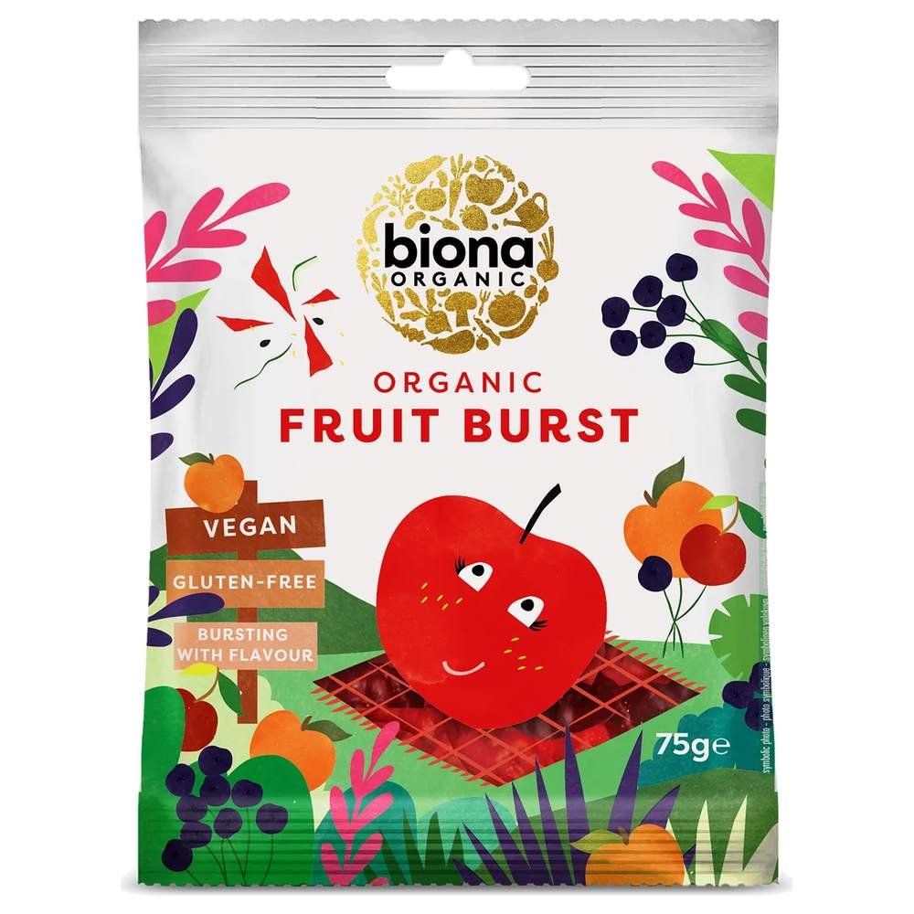 Organic Fruit Burst Biona 10x75g Organic Fruit Burst Biona 10x75g