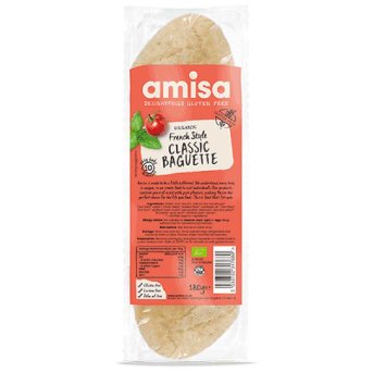 Organic Classic Baguette French Style Amisa 180g Organic Classic Baguette French Style Amisa 180g