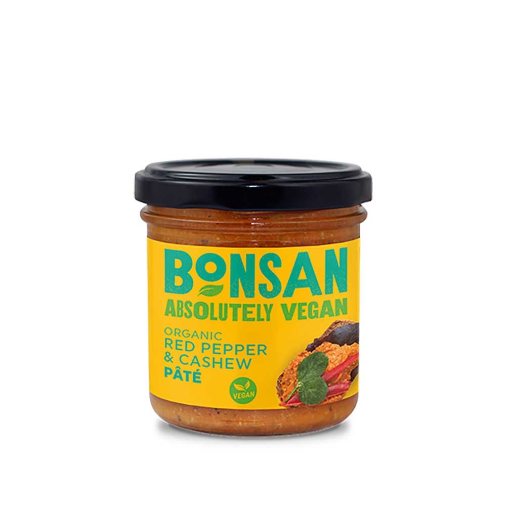 Organic Red Pepper & Cashew Spread Bonsan 130g