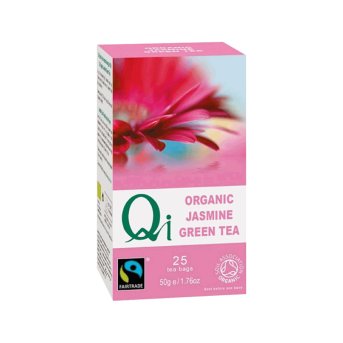 Organic Jasmine Green Tea Bags Qi 25bgs Organic Jasmine Green Tea Bags Qi 25bgs