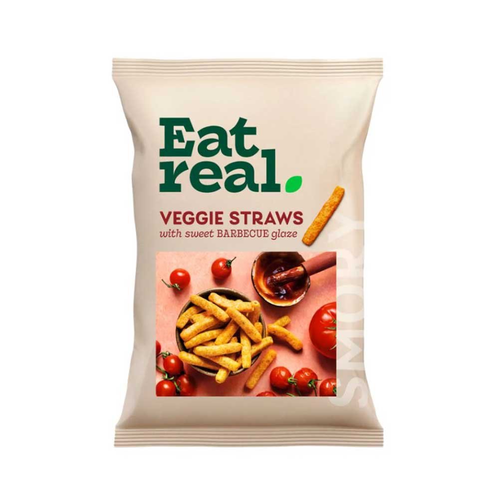 Veggie Straws with Sweet Barbecue Glaze Eat Real 10x110g