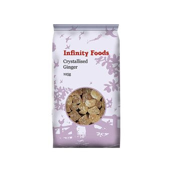 Ginger crystallised & caster sugar Infinity Foods 125g