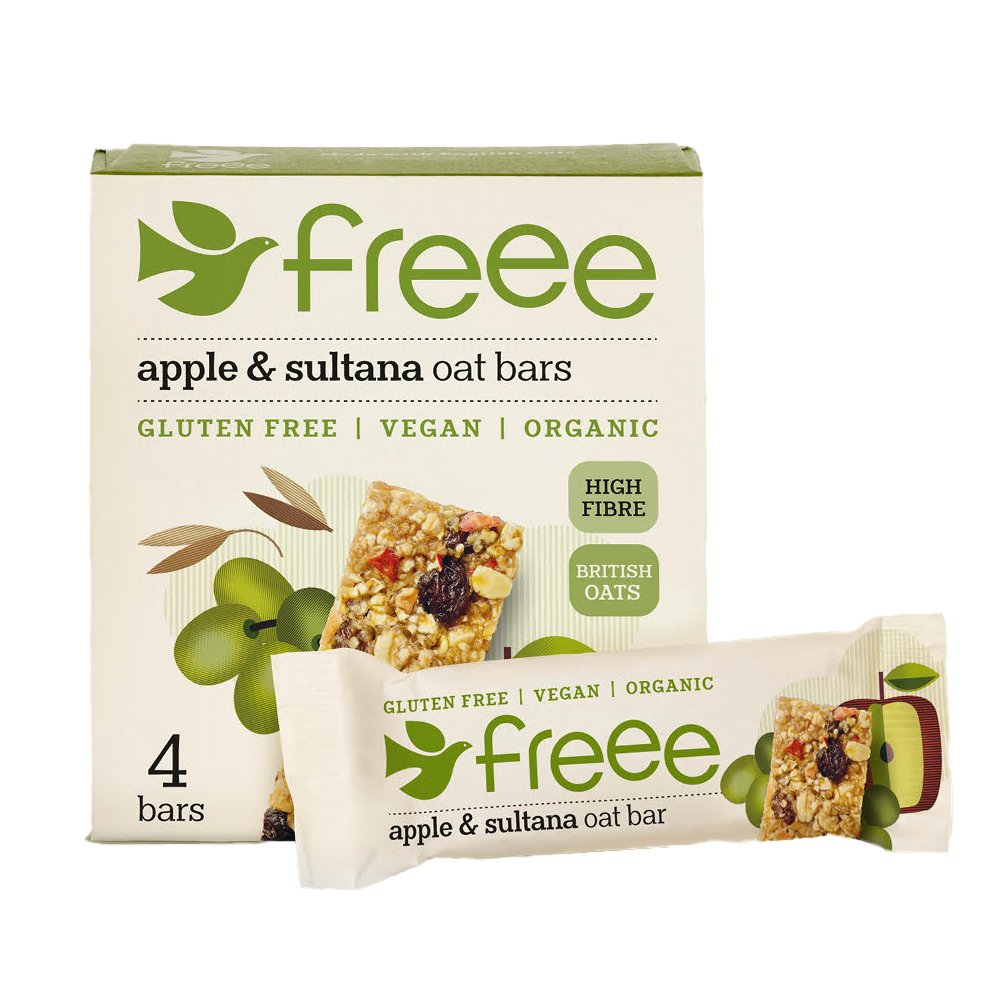 Organic Multipack Apple Oat Bar with Sultanas Freee from Doves Farm 7x4x35g Organic Multipack Apple Oat Bar with Sultanas Freee from Doves Farm 7x4x35g