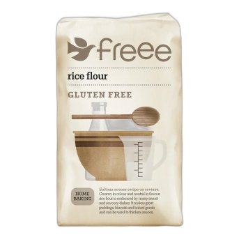 Rice Flour (brown & white) - gluten-free Freee from Doves Farm 5x1kg Rice Flour (brown & white) - gluten-free Freee from Doves Farm 5x1kg