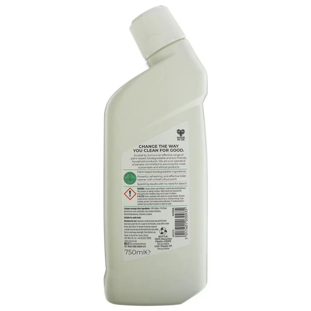 Toilet Cleaner - Fresh Green Ecoleaf 6x750ml Toilet Cleaner - Fresh Green Ecoleaf 6x750ml