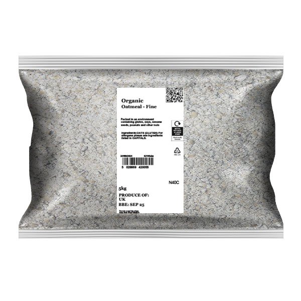 Organic Oatmeal - Fine Infinity Foods 5kg Organic Oatmeal - Fine Infinity Foods 5kg