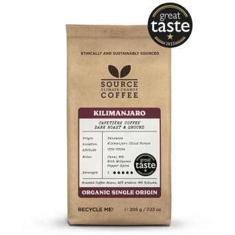 Organic Kilimanjaro Espresso Cloud Forest Coffee R&G - 5 Source 6x205g
