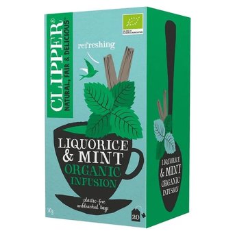 Organic Liquorice & Mint Infusion Clipper 4x20bags Organic Liquorice & Mint Infusion Clipper 4x20bags