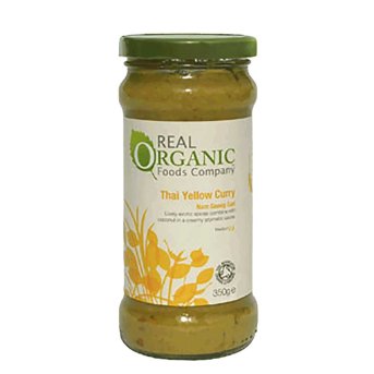 Organic Thai Yellow Curry Sauce Real Organic 350g