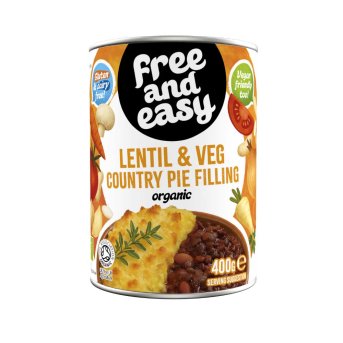 Organic Lentil & Veg Country Pie Filling