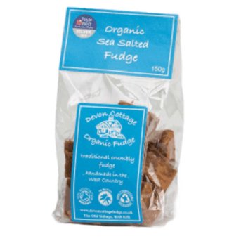 Organic Sea Salted Crumbly Fudge Devon Cottage 150g