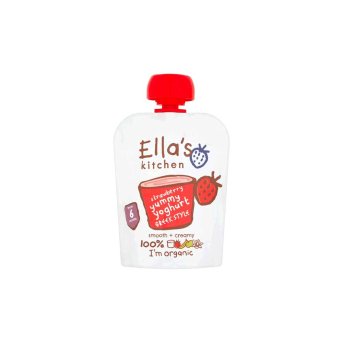 Organic Strawberry Greek Yoghurt Ella's Kitchen 90g Organic Strawberry Greek Yoghurt Ella's Kitchen 90g