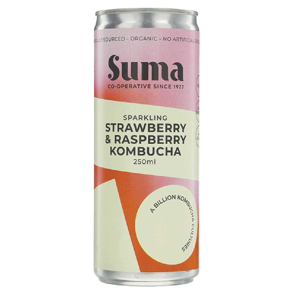 Organic Strawberry & Raspberry Kombucha Suma 250ml