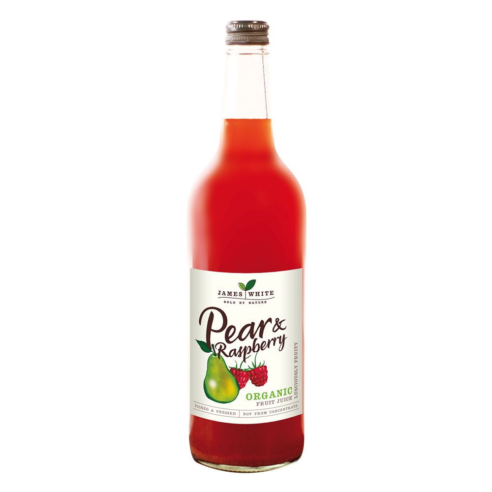 Organic Pear & Raspberry Juice James White 750ml Organic Pear & Raspberry Juice James White 750ml
