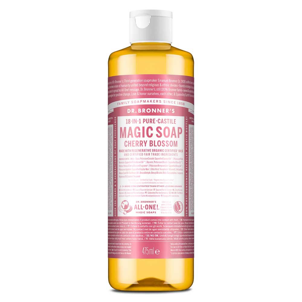 Organic Cherry Blossom Liquid Soap (1/2 case) Dr. Bronner 6x475ml