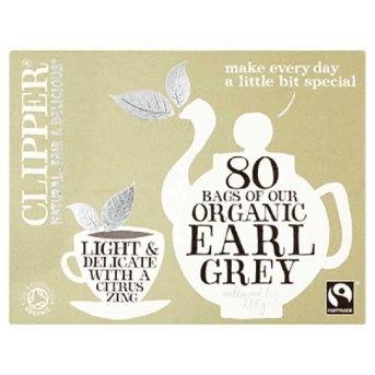 Organic Earl Grey Tea Bags - 80's Clipper 80bgs Organic Earl Grey Tea Bags - 80's Clipper 80bgs