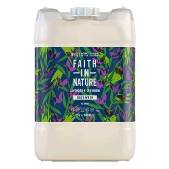 Bulk Lavender & Geranium Body Wash Faith in Nature 20l