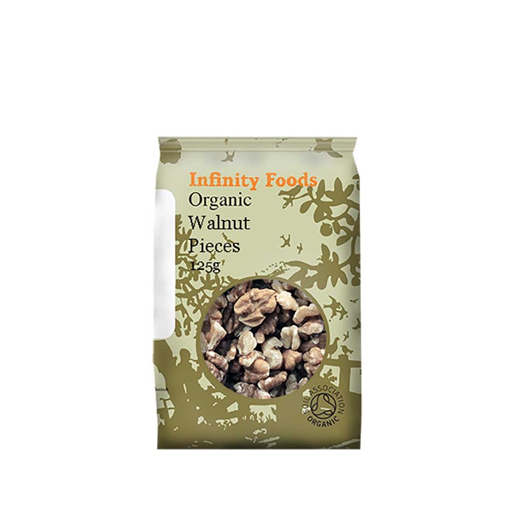 Organic Walnut Light Pieces Infinity Foods 125g Organic Walnut Light Pieces Infinity Foods 125g