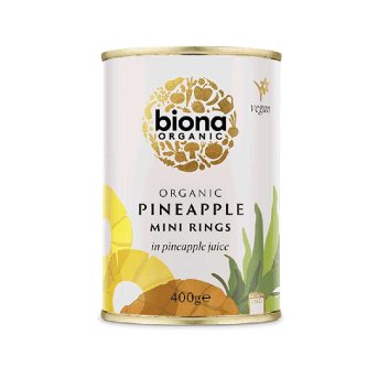 Organic Pineapple Rings - tinned in juice Organic Pineapple Rings - tinned in juice