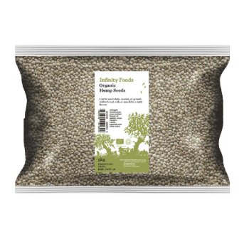Organic Hemp Seeds - whole Infinity Foods 5kg Organic Hemp Seeds - whole Infinity Foods 5kg