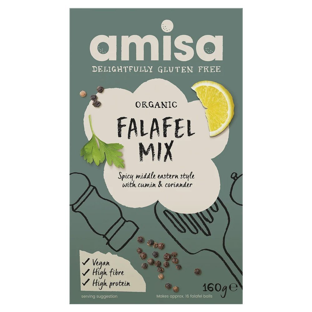 Organic Gluten-free Falafel Mix Amisa 6x160g Organic Gluten-free Falafel Mix Amisa 6x160g